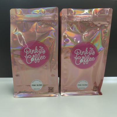 qualità  Safety 500g Mylar Bags Coffee Bag Hologram Plastic Coffee Bag With Valve And Zipper fabbrica